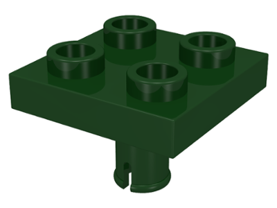 LEGO® los onderdeel Plaat Aangepast Donkergroen 2476