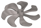 LEGO® los onderdeel Propellor in kleur Zilver 87751