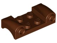 LEGO® los onderdeel Spatbord in kleur Roodachtig Bruin 93590