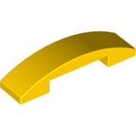 Plaatje in Gallery viewer laden, LEGO® los onderdeel Dakpan Gebogen in kleur Geel 93273