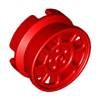 Plaatje in Gallery viewer laden, LEGO® los onderdeel Wiel in kleur Rood 93593