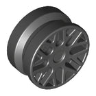 LEGO® los onderdeel Wiel in kleur Zwart 93595