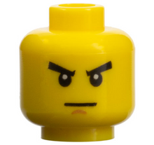 Plaatje in Gallery viewer laden, LEGO® los onderdeel Hoofd in kleur Geel 3626cpb0521