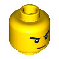 Plaatje in Gallery viewer laden, LEGO® los onderdeel Hoofd in kleur Geel 3626cpb0521