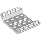 LEGO® los onderdeel Dakpan Omgekeerd in kleur Wit 60219