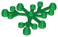 Plaatje in Gallery viewer laden, LEGO® los onderdeel Plant &amp; Struik in kleur Groen 2417