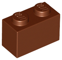 Plaatje in Gallery viewer laden, LEGO® los onderdeel Steen in kleur Roodachtig Bruin 3004