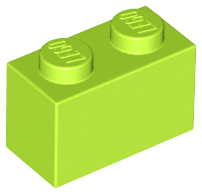 LEGO® los onderdeel Steen in kleur Limoen 3004