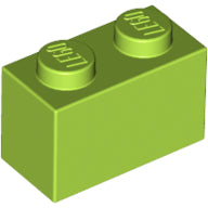 LEGO® los onderdeel Steen in kleur Limoen 3004