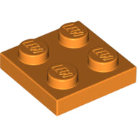 Plaatje in Gallery viewer laden, LEGO® los onderdeel Plaat Algemeen in kleur Oranje 3022