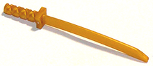Plaatje in Gallery viewer laden, LEGO® los onderdeel Wapen in kleur Parel Goud 30173b