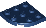 LEGO® los onderdeel Plaat Rond in kleur Donkerblauw 30357