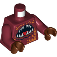 LEGO® los onderdeel Lijf met Motief Donkerrood 973pb0756c01