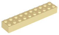 LEGO® los onderdeel Steen in kleur Geelbruin 3006