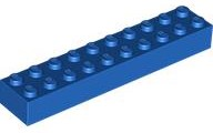LEGO® los onderdeel Steen in kleur Blauw 3006