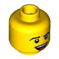 Plaatje in Gallery viewer laden, LEGO® los onderdeel Hoofd in kleur Geel 3626pb0537