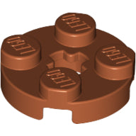 Plaatje in Gallery viewer laden, LEGO® los onderdeel Plaat Rond in kleur Donker Oranje 4032