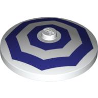 Plaatje in Gallery viewer laden, LEGO® los onderdeel Schaal met Motief in kleur Wit 3960pb020