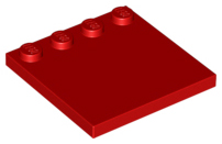 LEGO® los onderdeel Tegel Aangepast in kleur Rood 6179