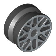 LEGO® los onderdeel Wiel in kleur Zwart 93595pb02