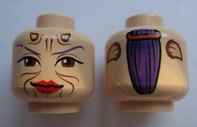 Plaatje in Gallery viewer laden, LEGO® los onderdeel Hoofd in kleur Lichte Noga 3626bpb0554