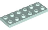 LEGO® los onderdeel Plaat Algemeen in kleur Licht Aqua 3795