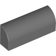 LEGO® onderdeel Dakpan Gebogen Donker Blauwachtig Grijs 6191
