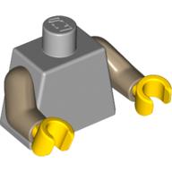 LEGO® los onderdeel Lijf Licht Blauwachtig Grijs 973c052