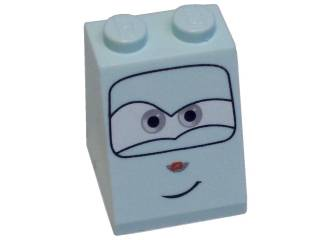 LEGO® los onderdeel Dakpan met Motief Licht Aqua 3678bpb034