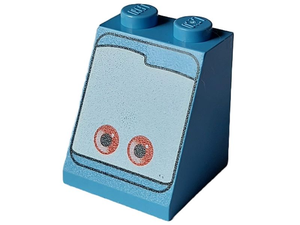 LEGO® onderdeel Dakpan met Motief Medium Blauw 3678bpb030