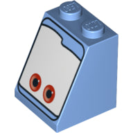 Plaatje in Gallery viewer laden, LEGO® onderdeel Dakpan met Motief Medium Blauw 3678bpb030