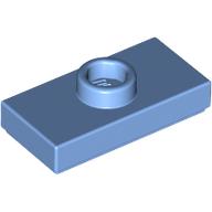 LEGO® los onderdeel Plaat Aangepast Medium Blauw 3794b