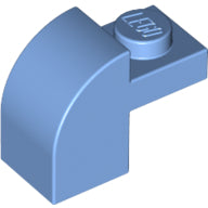 Plaatje in Gallery viewer laden, LEGO® los onderdeel Dakpan Gebogen Medium Blauw 6091