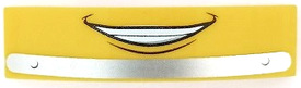 LEGO® onderdeel Dakpan Gebogen met Motief Geel 93273pb002