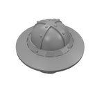 LEGO® los onderdeel Hoofddeksels Parel Donkergrijs 30273