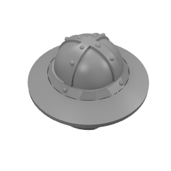 LEGO® los onderdeel Hoofddeksels Parel Donkergrijs 30273