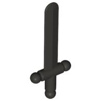 LEGO® los onderdeel Wapen in kleur Parel Donkergrijs 3847