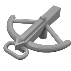 LEGO® los onderdeel Wapen in kleur Parel Donkergrijs 2570