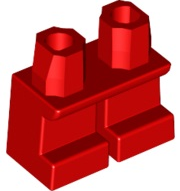 LEGO® los onderdeel Benen Aangepast in kleur Rood 41879