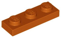 Plaatje in Gallery viewer laden, LEGO® los onderdeel Plaat Algemeen Donker Oranje 3623