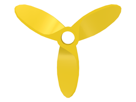 LEGO® los onderdeel Propellor in kleur Geel 4617