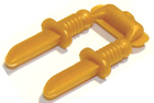 LEGO® los onderdeel Wapen in kleur Parel Goud 44658