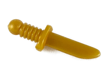 Plaatje in Gallery viewer laden, LEGO® los onderdeel Wapen in kleur Parel Goud 44658a