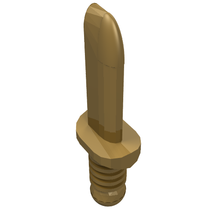 Plaatje in Gallery viewer laden, LEGO® los onderdeel Wapen in kleur Parel Goud 44658a