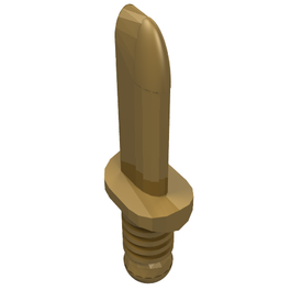 LEGO® los onderdeel Wapen in kleur Parel Goud 44658a