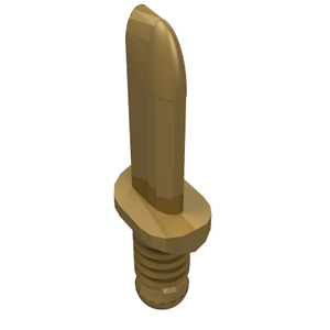 LEGO® los onderdeel Wapen in kleur Parel Goud 44658a