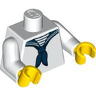 LEGO® los onderdeel Lijf met Motief Wit 973pb0839c01