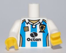 Plaatje in Gallery viewer laden, LEGO® los onderdeel Lijf met Motief Wit 973pb0844c01