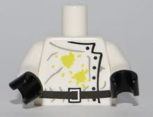 Plaatje in Gallery viewer laden, LEGO® los onderdeel Lijf met Motief Wit 973pb0847c01