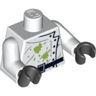 LEGO® los onderdeel Lijf met Motief Wit 973pb0847c01